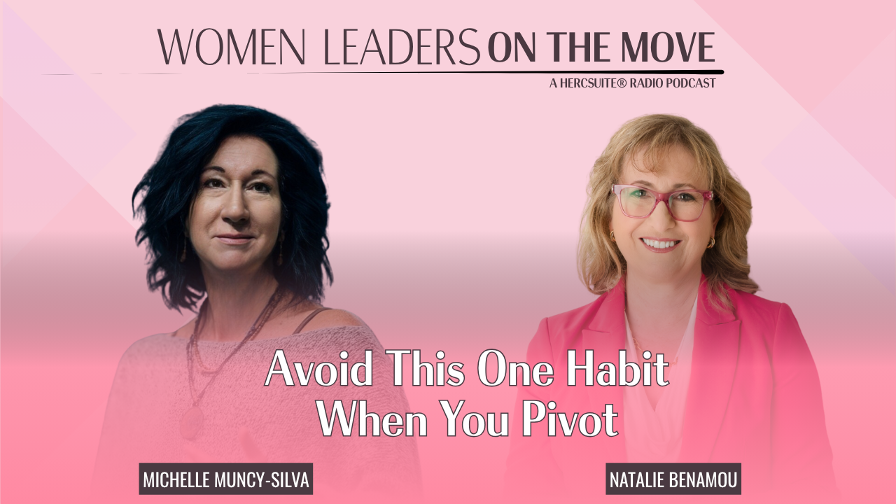 Michelle Muncy-Silva smiling in a sweater Natalie Benamou smiling in a pink jacket